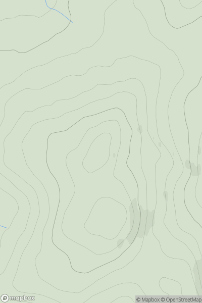 Thumbnail image for Linton Hill [The River Tweed to the English Border] showing contour plot for surrounding peak